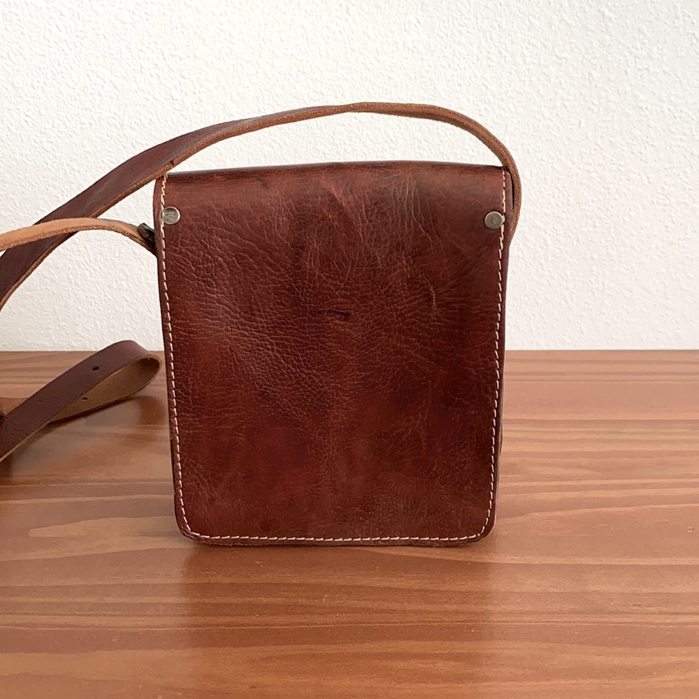 Brown Leather Crossbody Purse